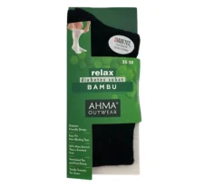 Ahma kiristämättömät sukat - Bambu musta