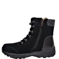 Askel nastakengät - Musta, nauhat + vetoketju