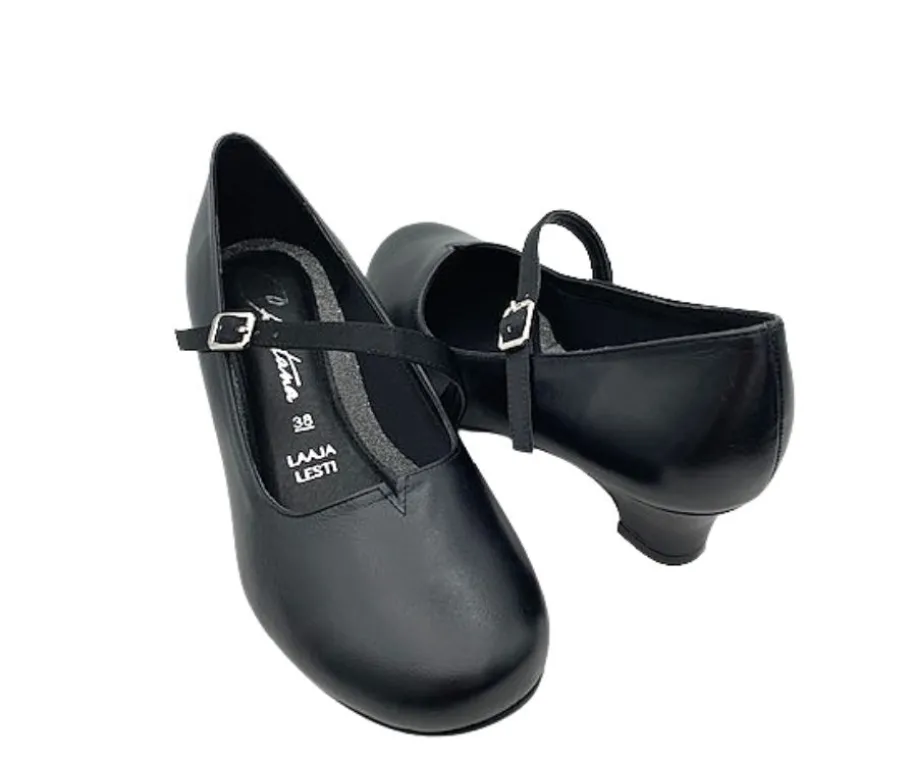 Chantana avokkaat - Musta poikkiremmi 0193-551-022