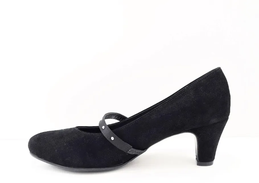 Chantana avokkaat poikkiremmillä / Musta