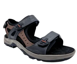 Comfort sandaalit - Musta combi 9675-1S