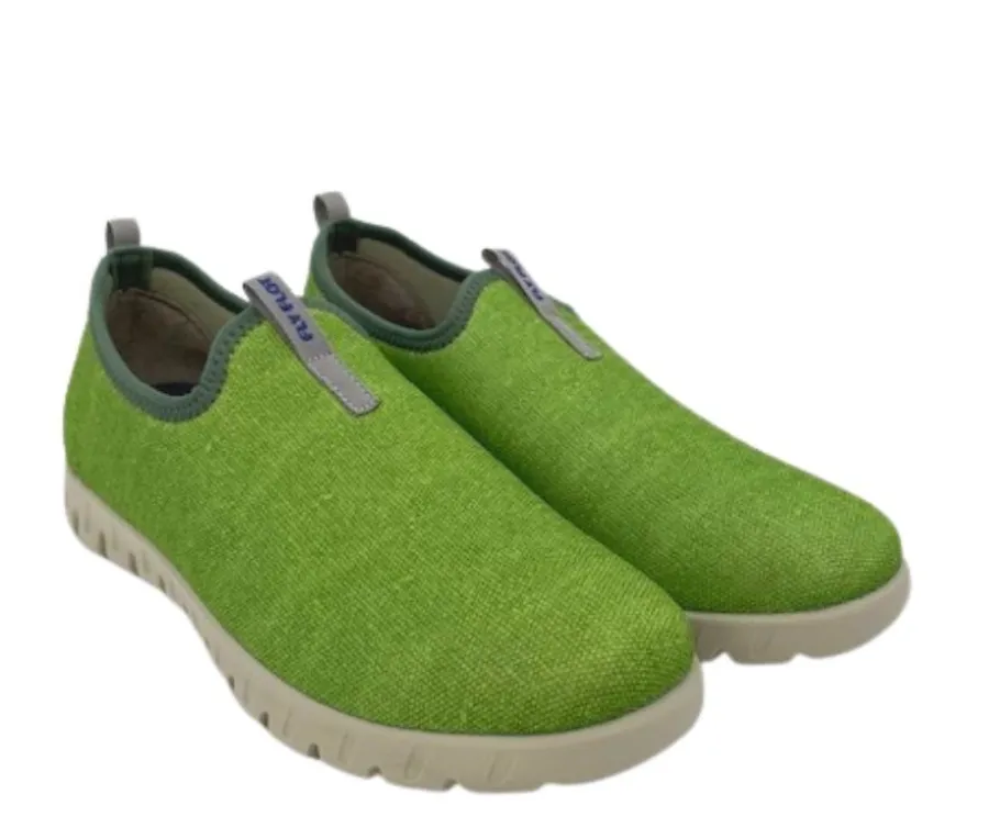 Fly Flot kangaskengät - Vihreä 7525-6512-89