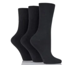 Gentle Grip kiristämättömät sukat - 3-pack Musta