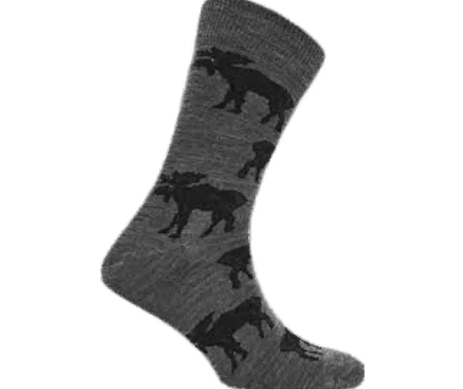 GreenGo merinovillasukat - Harmaa hirvi