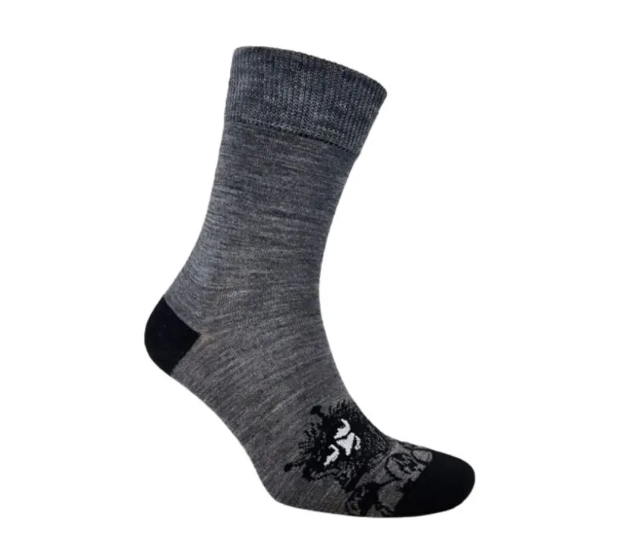 GreenGo muumi merinovillasukat - Harmaa Haisuli MUUMI1014V