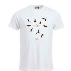 Kemijärvi T-paita - Tiirat valkoinen