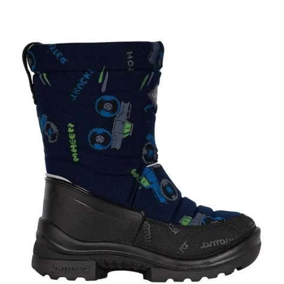 Kuoma lasten talvikengät - Putkivarsi Sininen monsteri