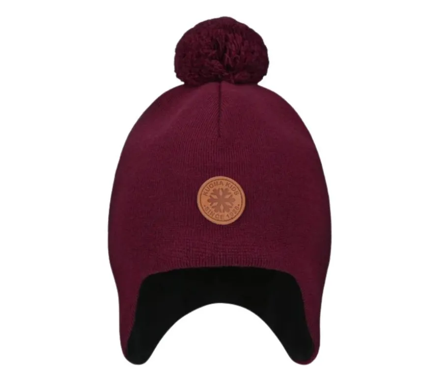 Kuoma merinovillapipo - Riemu Viininpunainen