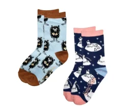 Lasten muumisukat 2-pack - Muumipeikko ja Haisuli