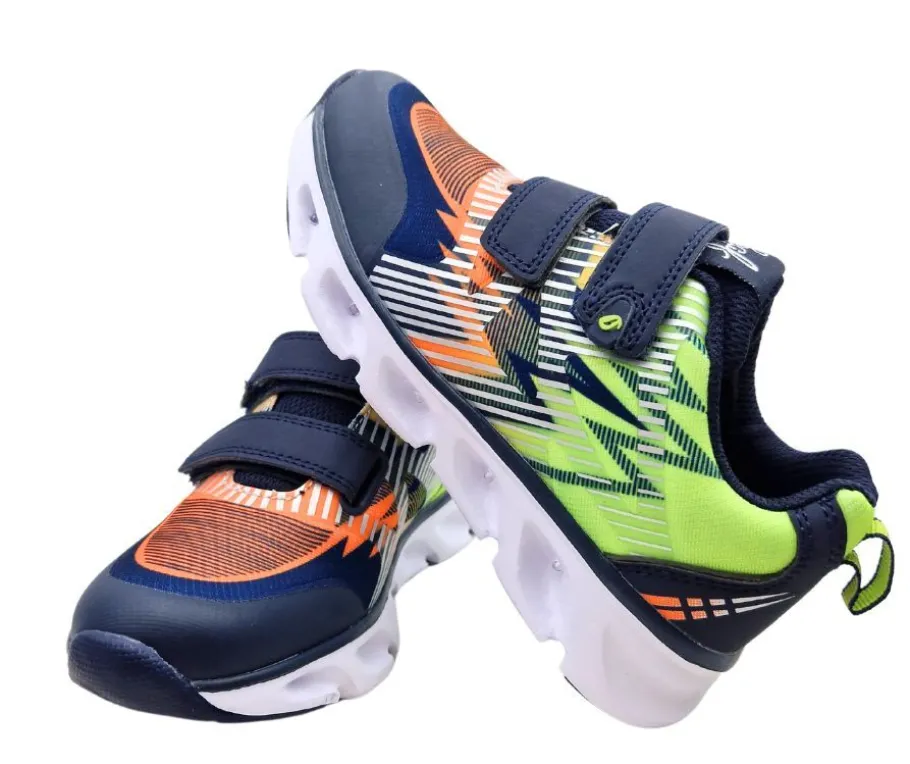 Leaf vilkkulenkkarit - Skalka Navy/Lime LSKAL101F