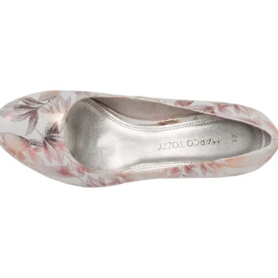 Marco Tozzi avokkaat / Helmiäisenhohtoinen kukkakuosi