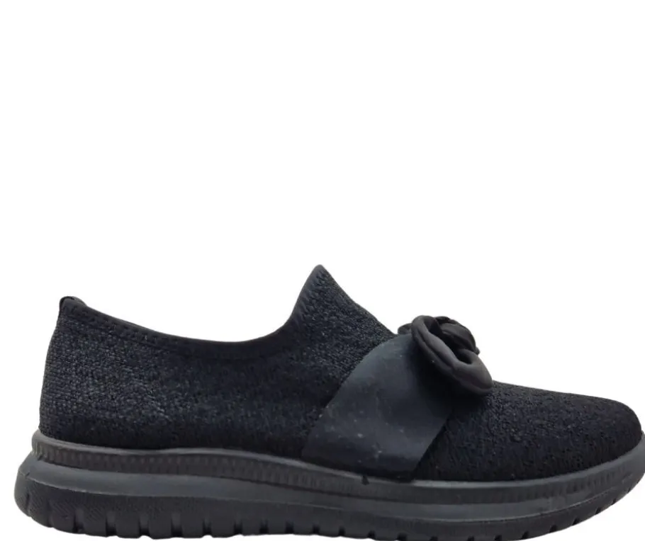 Mode Erika kangaskengät - Rusetti Musta 211-1852