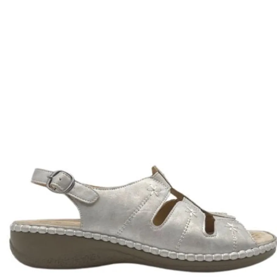 Mode Erika sandaalit - Vaalea hopea