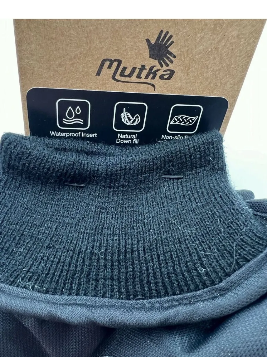 Mutka miesten untuvarukkaset - Musta 1588A