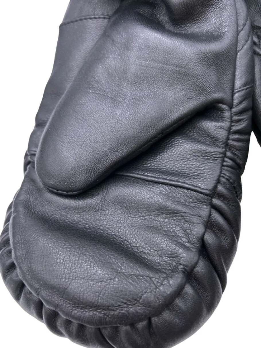 Mutka naisten ja nuorten palanahkarukkaset - Aitoturkisvuori Musta 2635MS