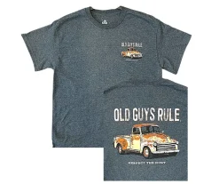 Old Guys Rule t-paita - Respect the rust Harmaa