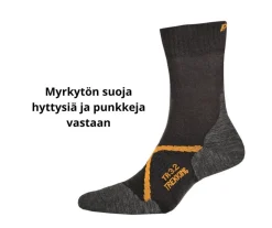 P.A.C. trekking punkkisukat - Anthracite-Orange