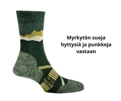 P.A.C. trekking punkkisukat - Anthracite-Olive