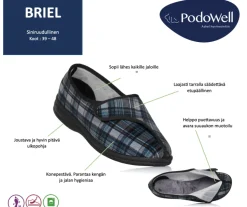 Podowell tossut - Briel Blue
