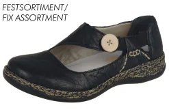 Rieker kävelykengät / Musta nappikoriste