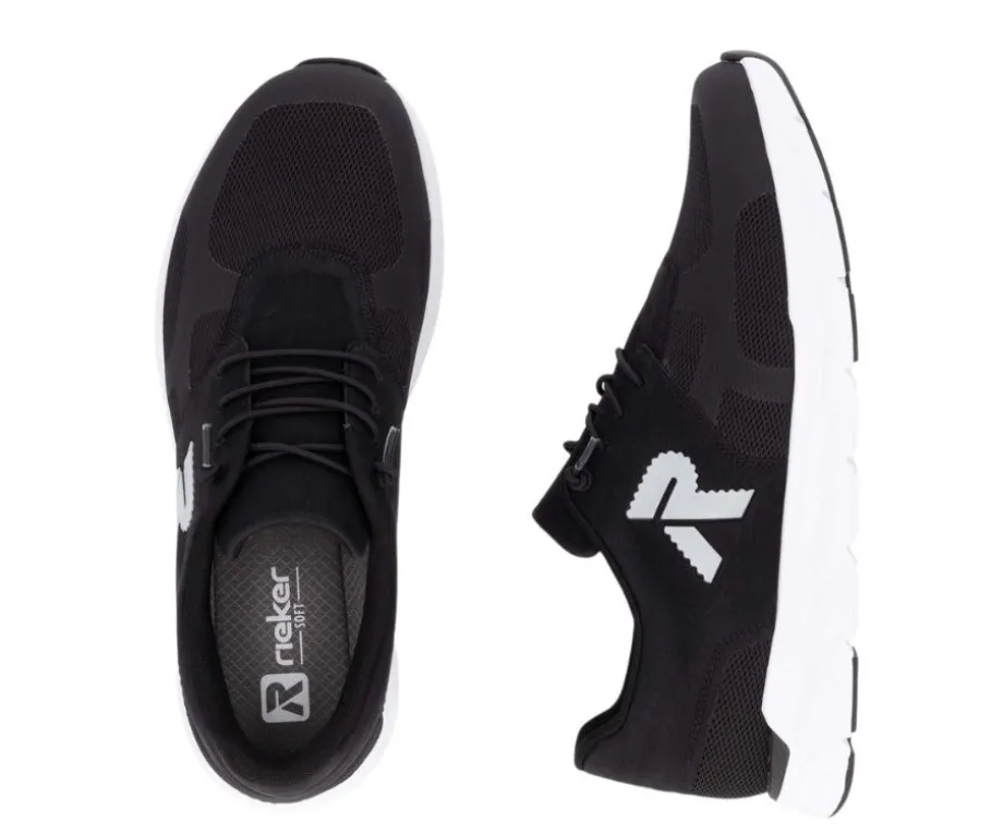 Rieker kävelykengät - Musta 09100-01