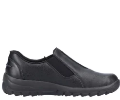 Rieker kävelykengät - Musta nahka L7175-00