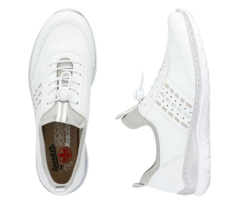 Rieker kävelykengät - Valkoinen L3259-80