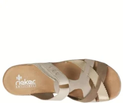 Rieker pistokkaat - Beige kombi 62989-62