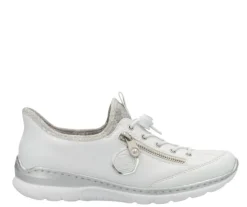 Rieker Ready2Go kävelykengät - Valkoinen kombi L32F1-80