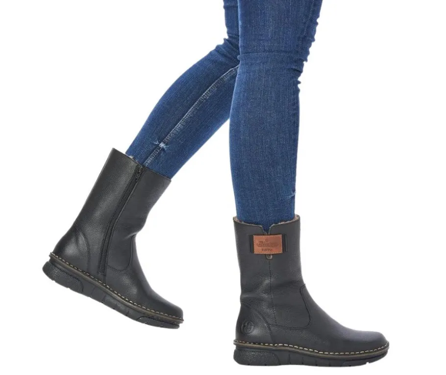 Rieker saapikkaat - Musta 73350-00