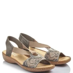 Rieker sandaalit - Harmaanruskea 608B9-45