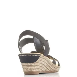 Rieker sandaalit / Kiilapohja, Musta