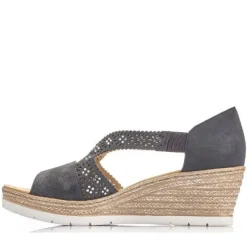 Rieker sandaalit / Kiilapohja, Tummansininen