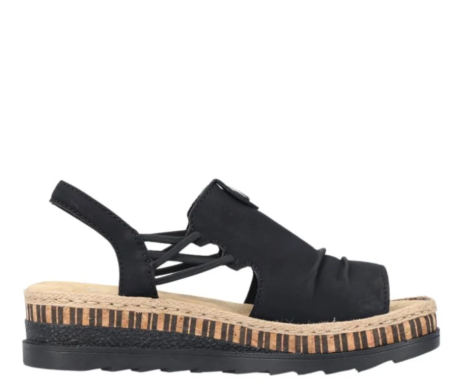 Rieker sandaalit - Musta V7972-00