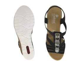 Rieker sandaalit / musta V38F9-00