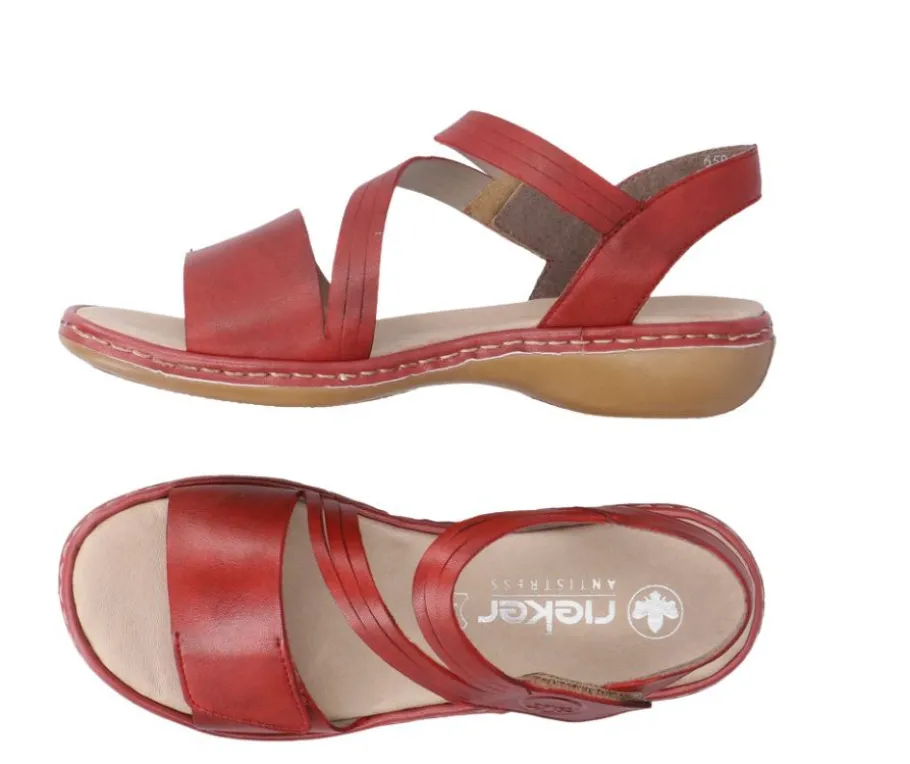 Rieker sandaalit - Punainen 65964-35