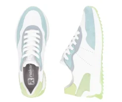 Rieker tennarit - Valkoinen kombi W1308-81