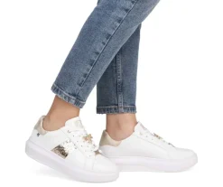 Rieker tennarit - Valkoinen kombi W1202-82