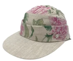 Salon pellava lippalakki Beige