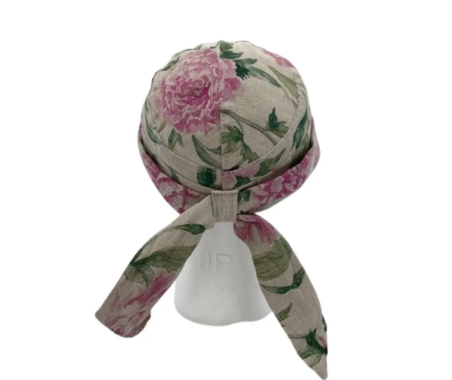 Salon pellava lippalakki Beige