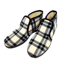 Sauli tossut - Musta/Valkoinen ruutukuosi