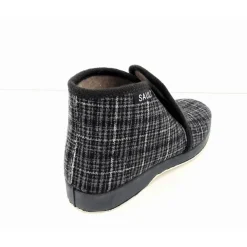 Sauli tossut - Tummanharmaa ruutukuosi