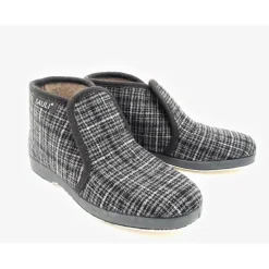 Sauli tossut - Tummanharmaa ruutukuosi