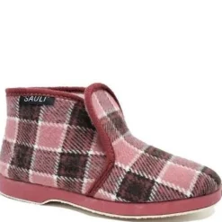 Sauli tossut - Vaaleanpunainen ruutukuosi