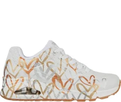 Skechers UNO - James Goldcrown Metallic Love 155523WTGD