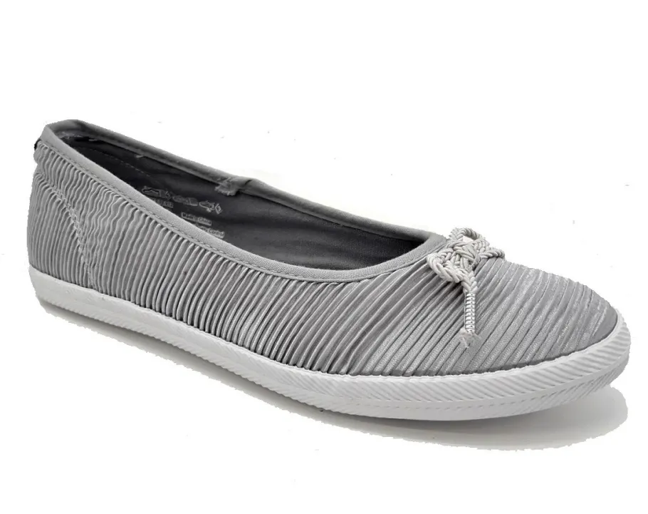 Tamaris kangasballerinat / hopeaharmaa